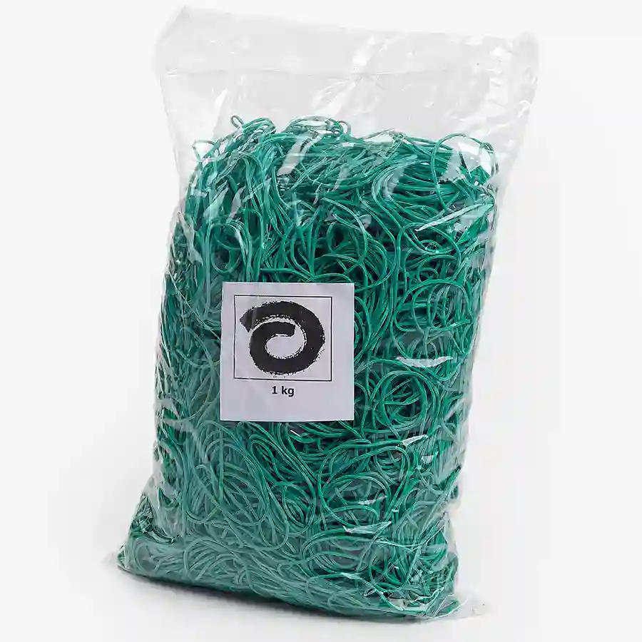 Gummiringe im Polybeutel WIHEDÜ Gummiringe grün 1kg im Polybeutel