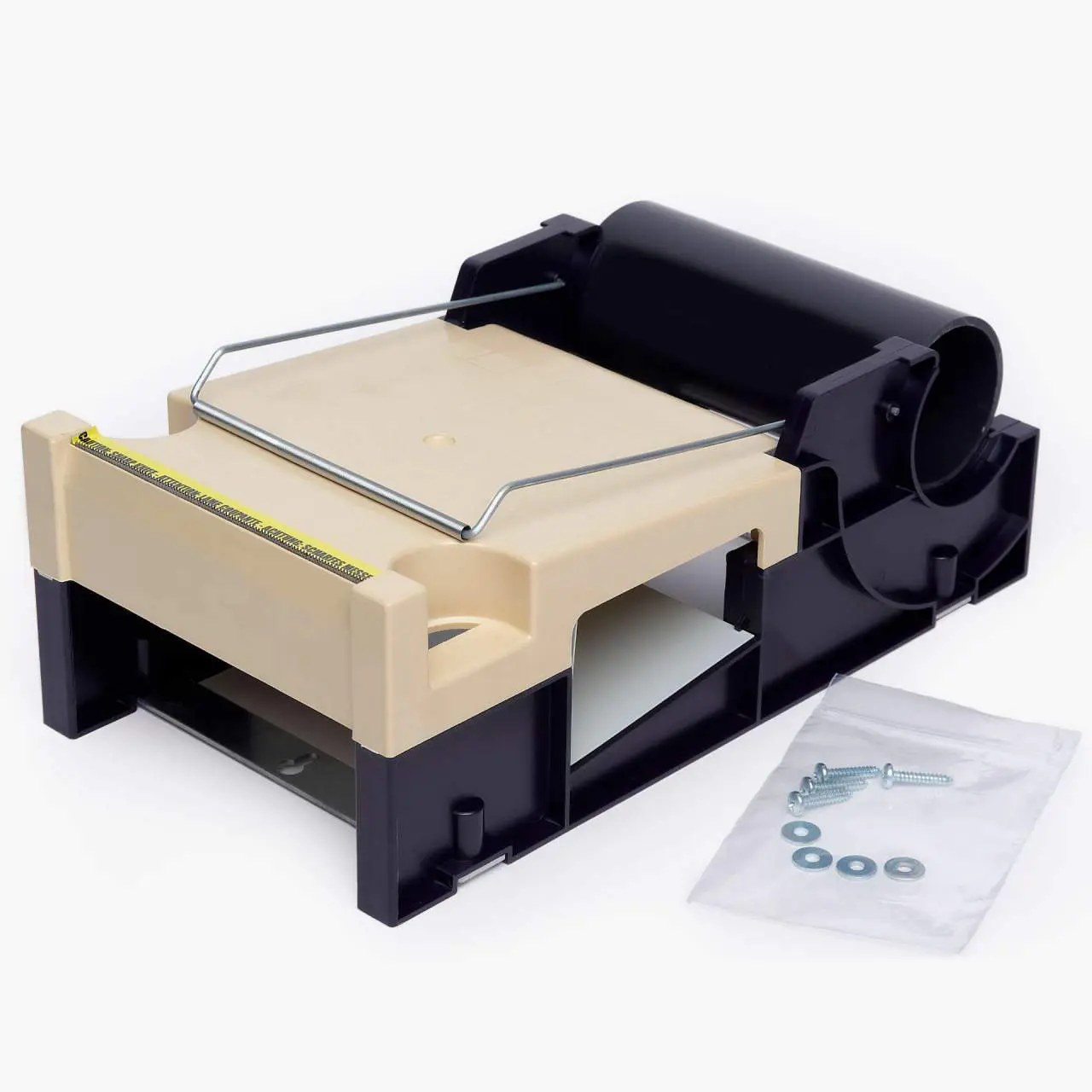 Klebefilm- & Tischabroller WIHE-lux Tischabrollgerät für Adressenschutzklebeband LP 6 schwarz-beige Art. 590.925