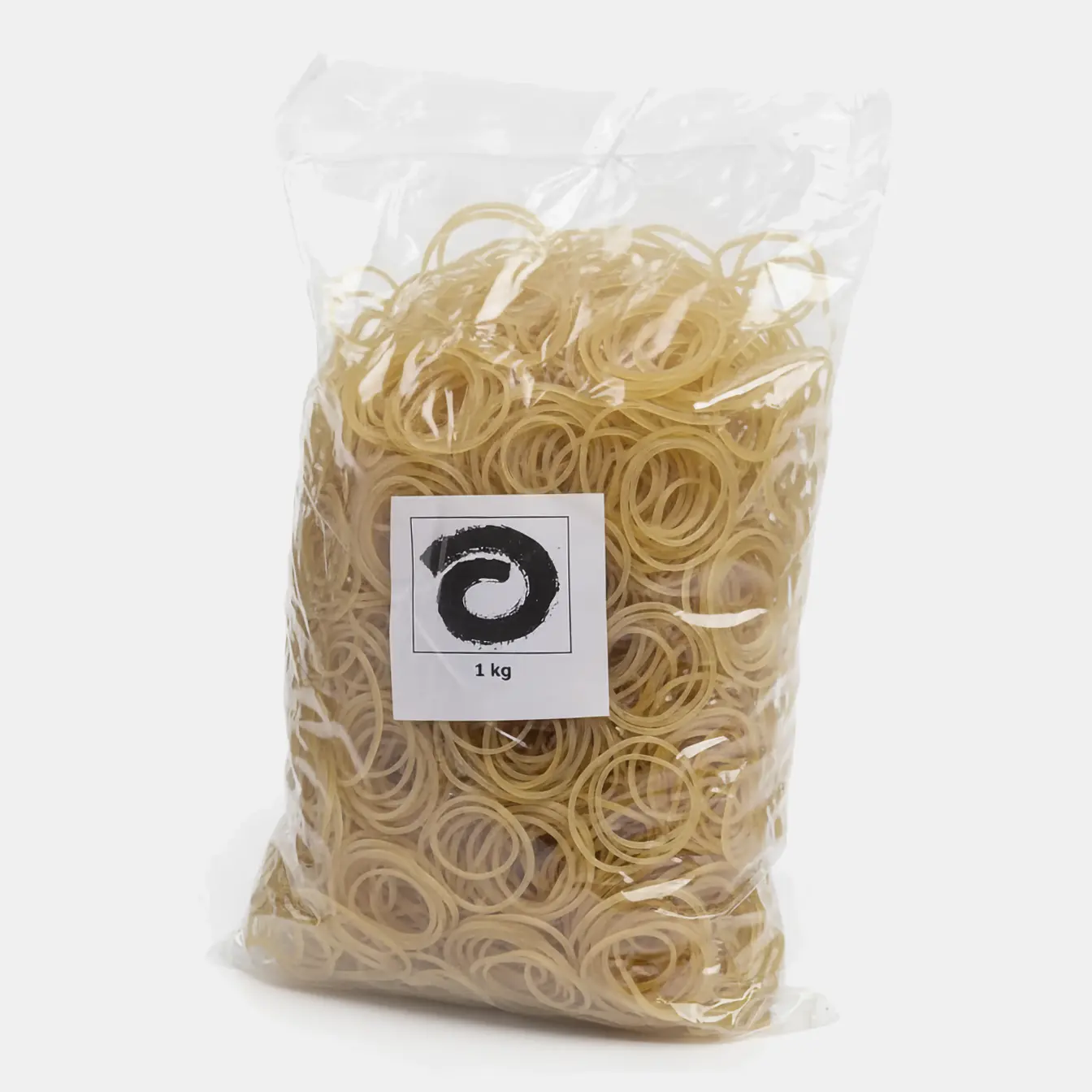 Gummiringe im Polybeutel Gummiringe in Beutel 1kg transparent