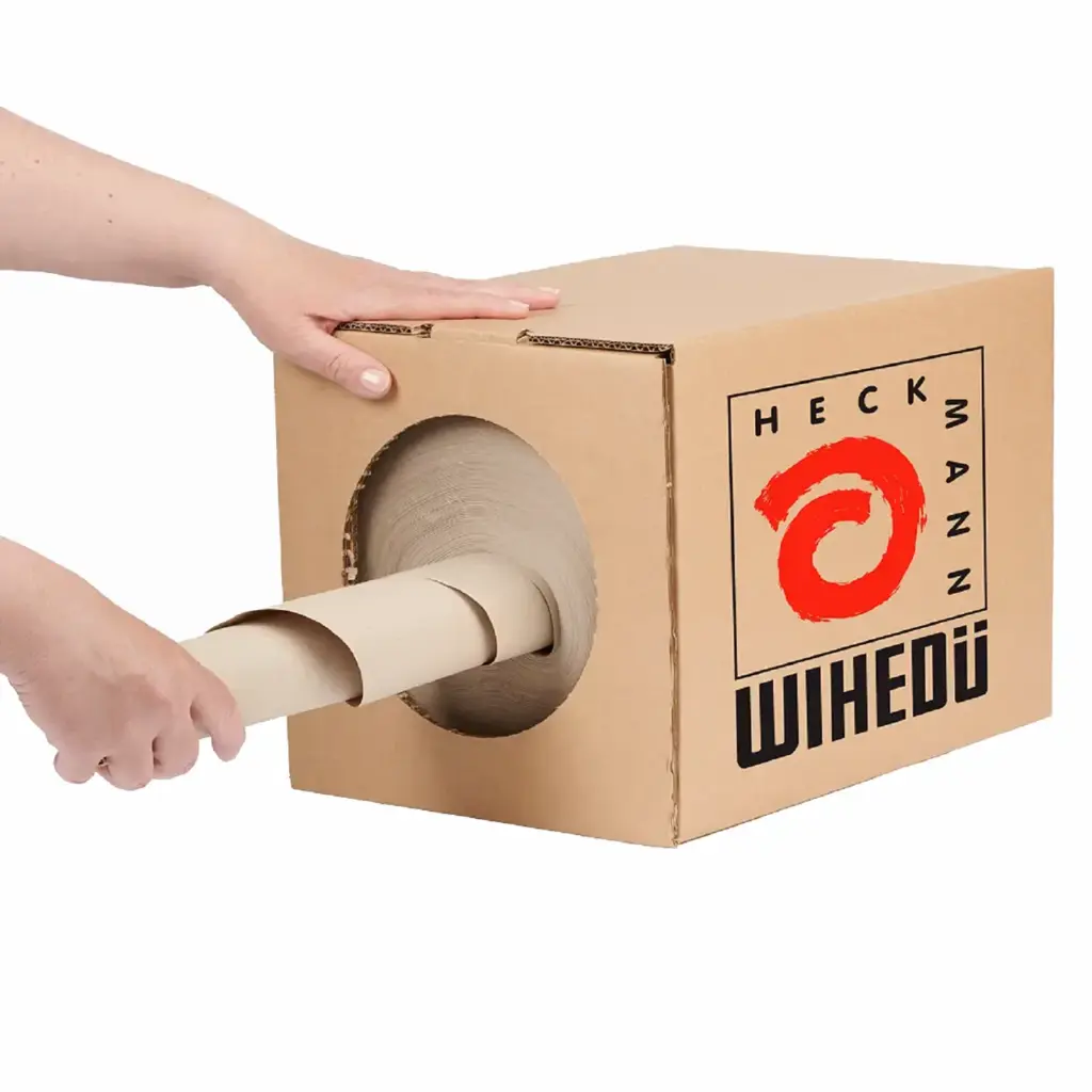 WIHEDÜ Polsterpapier Polsterpapier Spenderbox Art. 581.020 mit Heckmann Logo