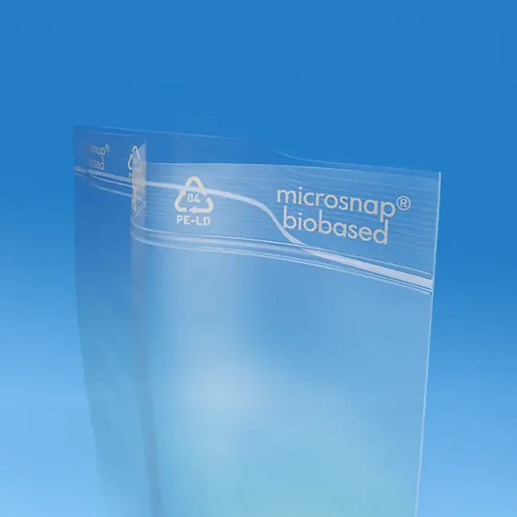 microsnap® Druckverschlussbeutel microsnap biobased Visualisierung 50µ