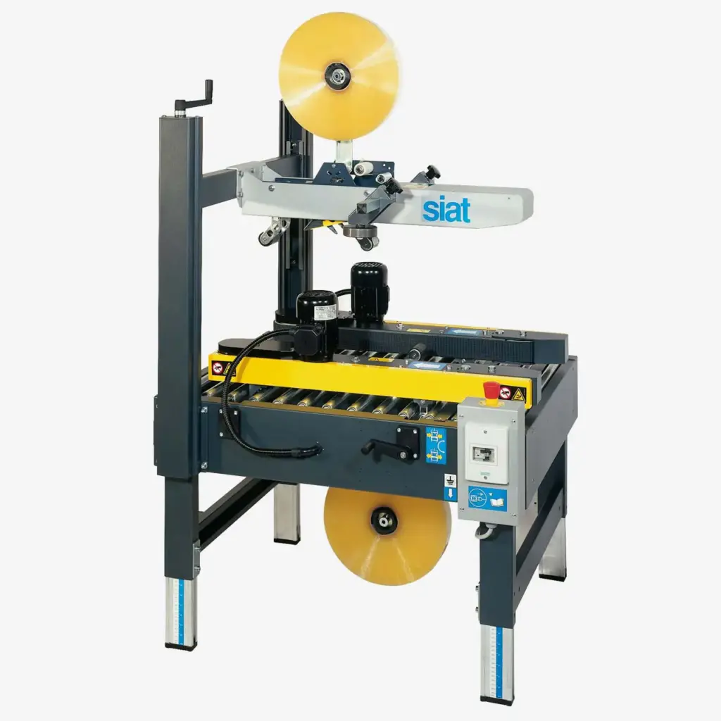 Halbautomaten WIHE-mat S8 halbautomatische Kartonverschließmaschine für gleiche Kartongröße Art. 983006